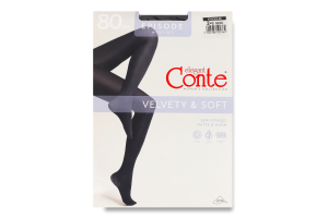 Колготки женские Conte elegant Velvety&Soft Episode 80den 2 nero