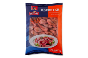 Креветки в панцире с головой 90/120 Esva в/м м/у 900г