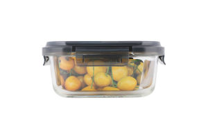 Контейнер для зберігання з кришкою 1.2л 175х175х65мм №29-298-024 Artglas Krauff 1шт