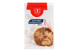 Сухари панировочные из хлебных сухарей пшеничных ТМ "1" м/у 200г