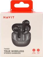 Навушники бездротові TWS Black TW931 Havit