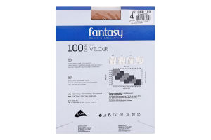 Колготки жіночі Fantasy Velour 100 visone р.4