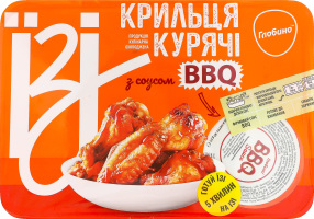 Крылышки куриные запеченные с соусом BBQ Ізі лоток 350г