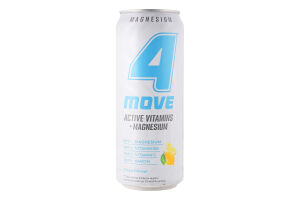 Напиток безалкогольный газированный со вкусом грейпфрута и лайма Magnesium + Vitamin B6 Activevitamin 4Move ж/б 330мл