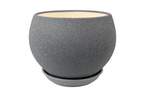 Горщик д/квітів Куля шовк 4,1л металік 17см Оріана