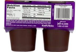 JELL-O Pudding Snacks Chocolate - 4 CT