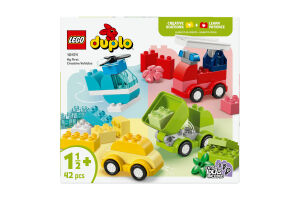 Конструктор для дітей від 1.5року №10474 My first creative vehicles Duplo Lego 42ел