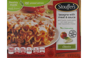 Stouffer's Classics Lasagna With Meat & Sauce
