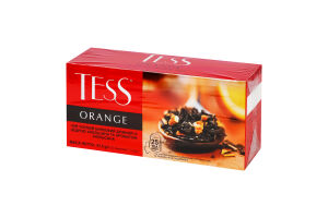 Чай Orange чорний з цедрою апельсина та ароматом апельсина 25*1,5г Tess