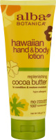 Alba Botanica Hawaiian Hand & Body Lotion Replenishing Cocoa Butter