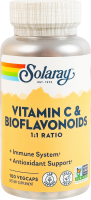 Добавка дієтична вегетаріанські капсули Vitamin C and bioflavonoids Solaray 100шт