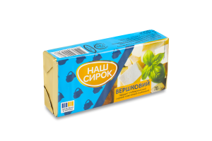 Продукт сирний 55% молоковмісний плавлений скибковий Вершковий Наш сирок м/у 70г