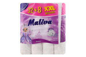 Бумага туалетная 3-х слойная Romance Maliva 40шт