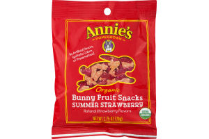 Annie's Homegrown Organic Bunny Fruit Snacks Summer Strawberry