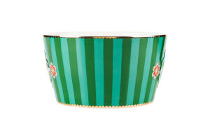 Миска PIP Studio LoveBirds MedalStripes зелен 15см