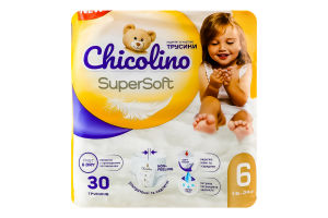 Трусики-подгузники для детей 16-24кг 6 Super Soft Chicolino 30шт