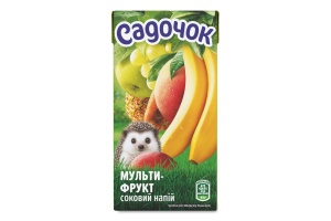 Напиток соковый с мякотью пастеризованный Мультифрукт Садочок т/п 500мл