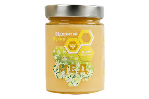 Мед натуральний квітковий Лісова липа Open Hive с/б 475г