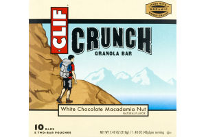 Clif Crunch Granola Bar White Chocolate Macadamia Nut - 10 CT