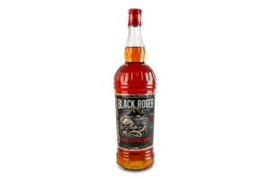 Напиток спиртной 1л 35% с ромом Spiced black Black Roger бут