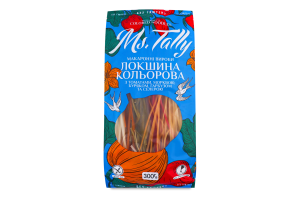 Лапша цветная с томатами, морковью, свеклой, тыквой и сельдереем Ms.Tally м/у 300г