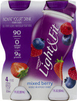 Dannon Light & Fit Nonfat Yogurt Drink Mixed Berry - 4CT