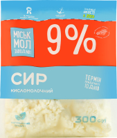 Сир кисломолочний 9% Міськмолзавод №1 м/у 300г