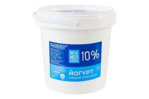 Йогурт 10% термостатный Греческий Міськмолзавод №1 ведро 1кг