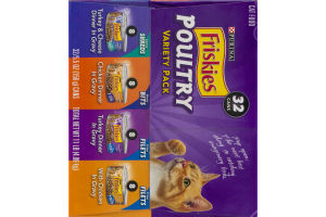 Purina Friskies Cat Food Poultry Variety Pack - 32 CT