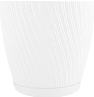 Горщик для рослин з підставкою FORM-plastic 4550 Mika d 15 білий И017