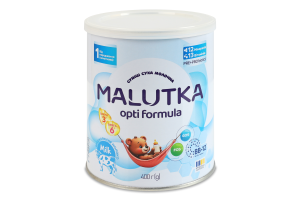 Смесь молочная сухая для детей от рождения 1 Opti formula Malutka ж/б 400г