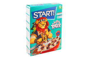 Сніданки сухі зернові Jolly roger Start! к/у 250г
