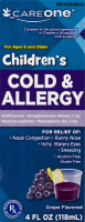 CareOne Children's Cold & Allergy Grape
