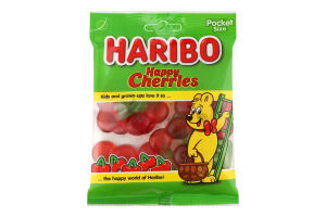 Конфеты желейные неглазированные Happy cherries Haribo м/у 80г