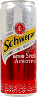 Напиток безалкогольный сильногазированный на ароматизаторах с сахаром Spritz Aperitivo Schweppes ж/б 330мл