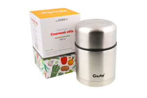 Термос харчовий Смачний обід 500мл нержавіюча сталь Gusto