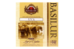 Чай черный цейлонский Uva Basilur к/у 100х2г
