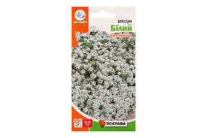 Насіння Квіти Аллiсум бiлий 0,2г Яскрава