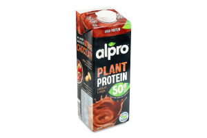Напій соєвий стерилізований з шоколадним смаком Plant protein Alpro т/п 1л