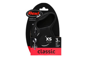 Поводок-рулетка тросовый 3м XS №CL00C3 New Classic Flexi 1шт
