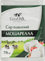 Сыр плавленый 35% Моцарелла Good Milk м/у 70г