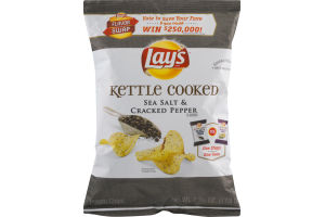 Lay's Potato Chips Kettle Cookied Sea Salt & Cracked Pepper