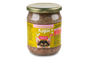 Корм д/собак Українська зірка 460 г з м’ясом птиці з субпродуктами
