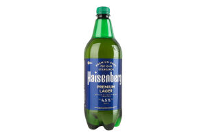 Пиво 1л 4.5% светлое фильтрованное пастеризованное Премиум Лагер Haisenberg п/бут
