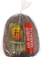 Хліб половинка в нарізці житній подовий Фірмовий Надзбруччя хліб м/у 450г