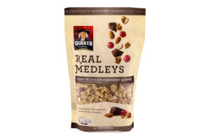 Quaker Real Medleys Dark Chocolate Cranberry Almond Granola