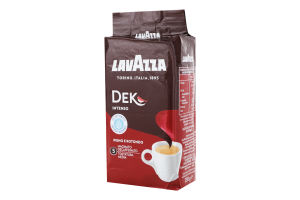 Кава Lavazza 250 г мел. Dek Intenso б/кофеїну (Італія)