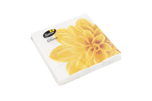 Серветки паперові Цвітіння №1 33*33см 3шари 18шт Сілкен