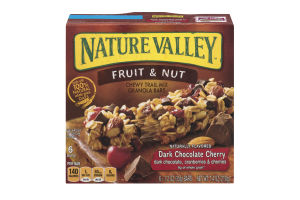 Nature Valley Fruit & Nut Chewy Trail Mix Granola Bars Dark Chocolate Cherry - 6 CT