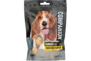 Companion Snack for Dogs Dumbbells Chicken